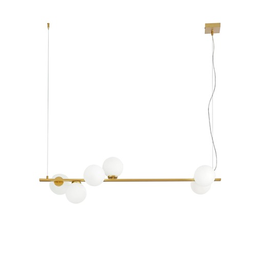 Dekorativní - FAN I-ENOIRE-S120-ORO Závěsné svítidlo Enoire, zlaté, 6 x E14, 120 x 150 cm - FANEUROPE - foto 1