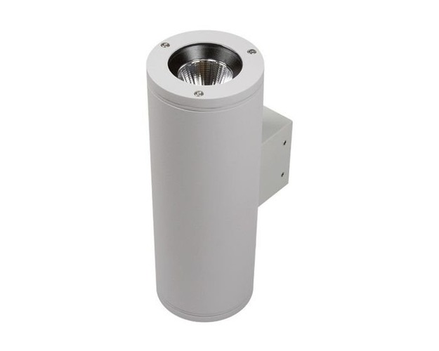 Nástěnná - KHL K60000.01.WS.GY-GY.15.ST.8.30 600001WYY13   Nástěnné svítidlo Hammer kulaté šedé LED 30,6W 3000K Ø100x270mm - KOHL-Lighting (starý kód: KHL K52300.GY) - foto 1