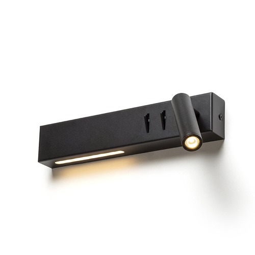 Bodová - RED R14524 ODEON LED bodové světlo, k posteli černá - RED - DESIGN RENDL - foto 1