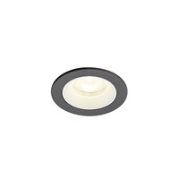 Kruhová - LA 1009314 NUMINOS® XS Stropní vestavné svítidlo, 4000 K, 55°, IP20, kulaté, černé / bílé - BIG WHITE (SLV)