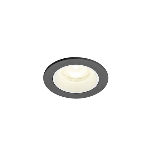 Kruhová - LA 1009314 NUMINOS® XS Stropní vestavné svítidlo, 4000 K, 55°, IP20, kulaté, černé / bílé - BIG WHITE (SLV) - foto 1