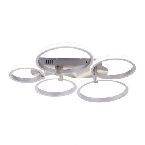 Dekorativní - LD 12112-55 JOHANNA LED stropní svítidlo, 5-ramenné, kruhy, ocel 3000K - LEUCHTEN DIREKT / JUST LIGHT - foto 1