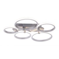 Dekorativní - LD 12112-55 JOHANNA LED stropní svítidlo, 5-ramenné, kruhy, ocel 3000K - LEUCHTEN DIREKT / JUST LIGHT