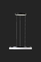 Kruhová - OS CAR66883 CARINA LE2 závěsné skleněné svítidlo černá / bílá IP40 4000 K 46W LED DALI (původní kód OS 66883) - OSMONT