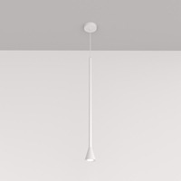 Subtilní - M P064PL-01W Závěsné svítidlo Arrow 40W bílý kov moderní design - MAYTONI