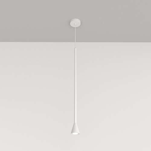 Subtilní - M P064PL-01W Závěsné svítidlo Arrow 40W bílý kov moderní design - MAYTONI - foto 1