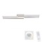 Hranatá - PN 8371-55 AMARA LED stropní svítidlo v barvě oceli a moderním, plochém designu s nastavitelnou barvou světla stmívatelné 2700-5000K - PAUL NEUHAUS
