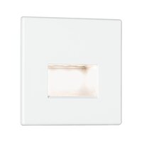 Zapuštěná - P 93093 LED vestavné svítidlo do zdi Edge Quadro hranaté 8x8cm 1,2W 230V 2700K bílá mat - PAULMANN