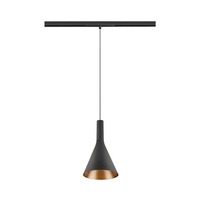 Lištové Magnetic SLV - LA 1010801 LALU® SET 48V závěsné svítidlo, LED základna, CONE 15, DALI, délka závěsu 200 cm, 2700/3000K, 40°, černá - BIG WHITE (SLV)