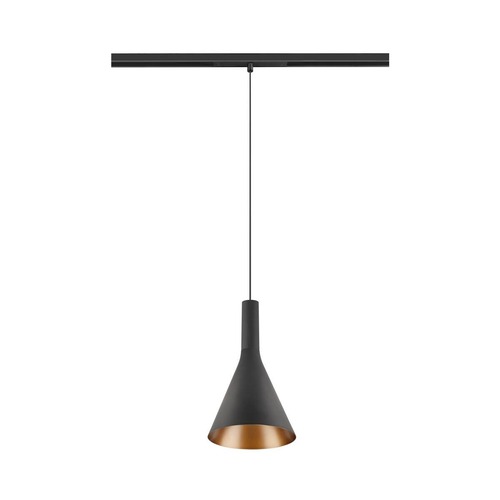 Lištové Magnetic SLV - LA 1010801 LALU® SET 48V závěsné svítidlo, LED základna, CONE 15, DALI, délka závěsu 200 cm, 2700/3000K, 40°, černá - BIG WHITE (SLV) - foto 1