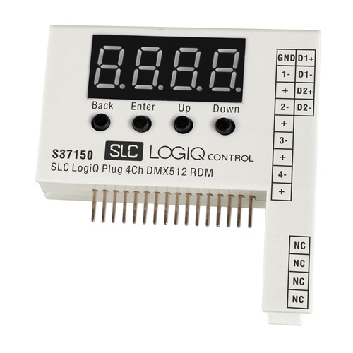 Ovladače pro vícebarevné LED pásky, RGB, RGBW - SLC S37150 SLC LogiQ Plugin 4CH DMX512 RDM - TLG - foto 1