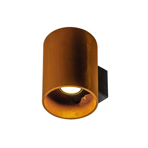 Nástěnná - LA 1004651 RUSTY® UP/DOWN WL venkovní LED nástěnné přisazené svítidlo kulaté rezavé CCT switch 3000/4000 K - BIG WHITE (SLV) - foto 1