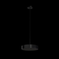 Kruhová - OS KRU60202 KRUGER P2 FC závěsné plastové svítidlo černá IP40 3000 K 34W LED - OSMONT