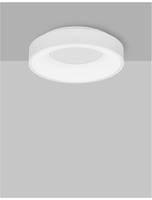 Kruhová - NV 9353830 Stropní svítidlo RANDO THIN bílý hliník a akryl LED 30W 230V 3000K IP20 stmívatelné - NOVA LUCE