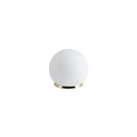 Stolní lampy dekorační - OS BIA50533 BIANCA 1 stolní skleněná lampa mosaz leštěná / bílá IP40 25W E27 (původní kód OS 50533) - OSMONT