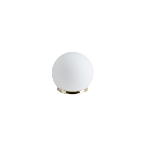 Stolní lampy dekorační - OS BIA50533 BIANCA 1 stolní skleněná lampa mosaz leštěná / bílá IP40 25W E27 (původní kód OS 50533) - OSMONT - foto 1
