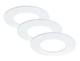 Kruhová - BRI 7103-436 3ks sada LED vestavné svítidlo, pr. 8,5 cm, 5 W, bílé - BRILONER