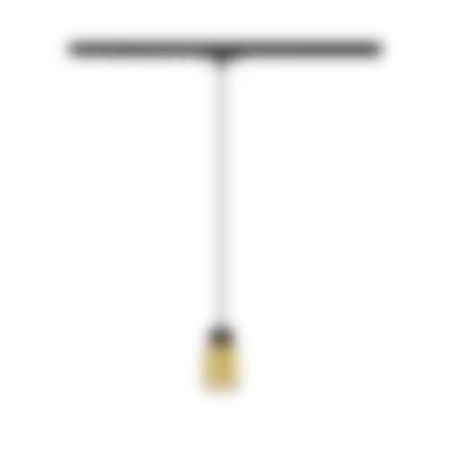 Svítidla - LA 1008255 PURI 2.0 Tube 1~ závěsné světlo, GU10, délka závěsu 200cm, 1x max. 6W, černá/zlatá - BIG WHITE (SLV) - foto 1