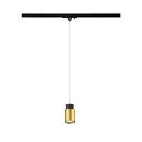 Svítidla - LA 1008255 PURI 2.0 Tube 1~ závěsné světlo, GU10, délka závěsu 200cm, 1x max. 6W, černá/zlatá - BIG WHITE (SLV)