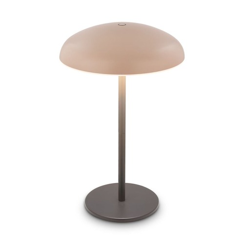 Stolní lampy dekorační - BRILO 7573011 Caxa stolní lampa - 2,8W, 300lm, bezdrátová, IP44, LED, stmívatelná, dotykový vypínač, béžová/antracit - BRILO - foto 1