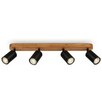 Bodová - BRILO 2922-045 Bodové svítidlo 55 cm 4xGU10 max. 9W černá - BRILO