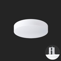 Koupelnová - OS DEL65088 DELIA V1 stropní/nástěnné plastové polovestavné svítidlo bílá IP44 3000 K 19W LED nouzové kombinované 3 h (původní kód OS 65088) - OSMONT