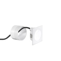 Zapuštěná - FAN INC-ONYX-Q1C BCO Schodišťové světlo Onyx (čtvercové, bílá) LED 2 W, 430 lm, 3000 K, IP54, 8 x 8 x 4,8 cm - FANEUROPE
