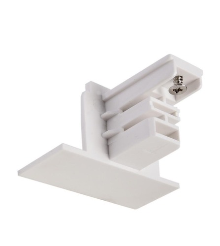 Lišty a příslušenství IVELA - IMPR 710103 Deko-Light 3-fázový kolejnicový systém, D Line koncovka pro vestavnou kolejnici RAL 9010 bílá 56 mm - LIGHT IMPRESSIONS - foto 1