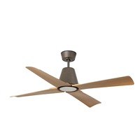 Ventilátory - FARO 34106-130 TYPHOON M LED LED stropní ventilátor, hnědá/dřevo - FARO