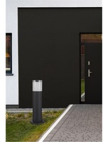 Sloupková - NV 9905022 Venkovní sloupkové svítidlo NOTEN černý hliník čirý a bílý akryl LED 8W 3000K 220-240V IP65 120st. IP65 - NOVA LUCE