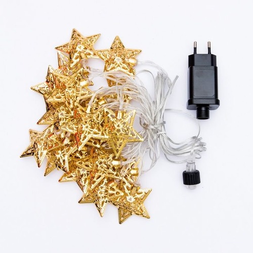 Interiérové řetězy - DLED EL06W DecoLED LED světelný řetěz - 7 m, hvězdičky - foto 1