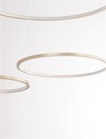 Vícečetná - NV 9210314 Závěsné svítidlo PURPLE zlatá nerez ocel a silikon LED 84W stmívatelné - NOVA LUCE