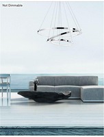 Kruhová - NV 17222004 Závěsné svítidlo ARIA chromovaný hliník a akryl nastavitelné LED 145W 230V 3000K IP20 - NOVA LUCE