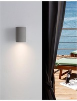 Nástěnná - NV 9790532 Venkovní nástěnné svítidlo LIDO šedý beton skleněný difuzor GU10 1x7W IP65 100-240V bez žárovky světlo dolů - NOVA LUCE