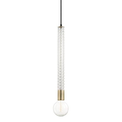 Subtilní - HVLG H256701-AGB-CE Závěsné svítidlo PIPPIN ocel staromosaz E27 1x40W - HUDSON VALLEY (Mitzi) - foto 1