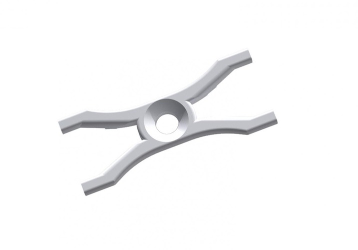 Úchyty a držáky pro Al profily - IMPR 980023 Reprofil montážní klip sada (2 ks) bílá 32 mm - LIGHT IMPRESSIONS - foto 1