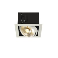 Hranatá - LA 115541 KADUX 1 ES111, svítidlo typu downlight, hranaté, bílé matné, max. 75 W - BIG WHITE (SLV)