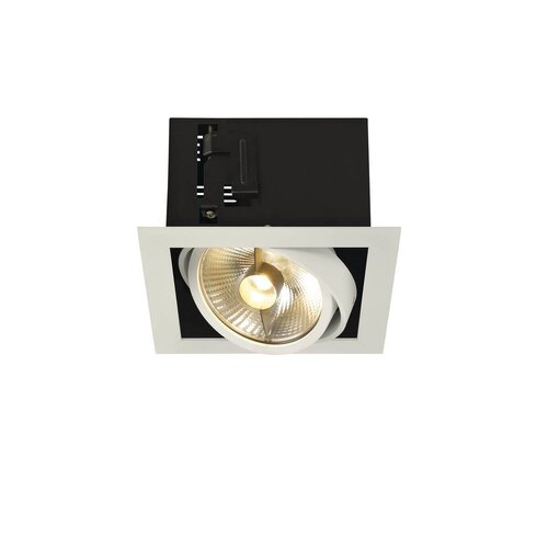 Hranatá - LA 115541 KADUX 1 ES111, svítidlo typu downlight, hranaté, bílé matné, max. 75 W - BIG WHITE (SLV) - foto 1