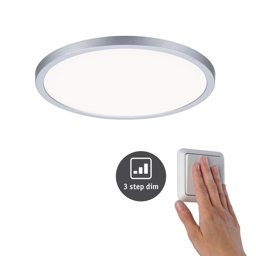 Koupelnová - P 93058 LED vestavné svítidlo Areo VariFit IP44 3-krokové-stmívatelné 230mm 16W 4.000K matný chrom - PAULMANN - foto 1