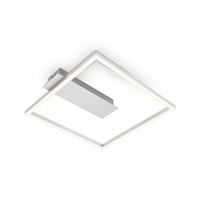 Hranatá - BRILO 3771019 LED stropní svítidlo, 32 cm, 14W, 1400lm, hliník - BRILO