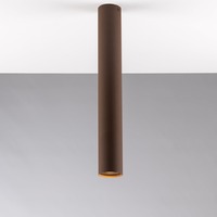 Downlight - FAN I-FLUKE-PL40 BRO Stropní svítidlo Fluke, kruhové, corten, 1 x GU10, 5,5 x 5,5 x 40 cm - FANEUROPE