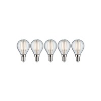 E14 - P 5087 Filament set LED kapka E14 230V 5x4,8W 2700K stmívatelné čirá - PAULMANN