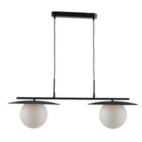 Dekorativní - FAN I-CHAPLIN-S2 NER Závěsné svítidlo Chaplin, černé, 2 x E27, 97 x 143,2 cm - FANEUROPE