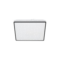 Hranatá - BRILO 3748-415 LED stropní svítidlo, 27 cm, 15 W, 1800 lm, černá - BRILO