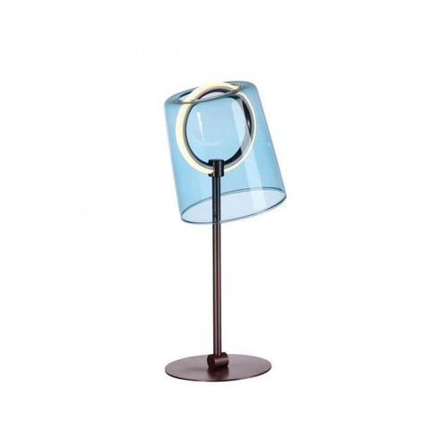 Stolní lampy dekorační - PN 4542-56 ZULA LED stolní lampa modrá stmívatelné šňůrovým stmívačem 3000K - PAUL NEUHAUS - foto 1