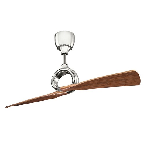 Ventilátory - ELS KLF-LINK-54-PN Stropní ventilátor Link 137cm leštěný nikl / dřevo - Elstead - foto 1