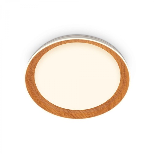 Kruhová - BRILO 3852014 Ijus LED stropní svítidlo, dekor dřeva, svítíci hrana, imitace dřeva - BRILO - foto 1