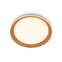 Kruhová - BRILO 3852014 Ijus LED stropní svítidlo, dekor dřeva, svítíci hrana, imitace dřeva - BRILO