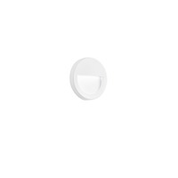 Nástěnná - FAN LED-SMILE-BCO Venkovní nástěnné svítidlo LED SEGNAPASSI SMILE bílá polykarbonát 2,5 W 300 lm 4000 K IP54 11x1,5 cm - FANEUROPE