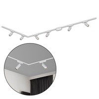 Lištové Briloner 48V - BRILO 8034066 Luxtrail lištový systém, kompletní sada, 6x LED spoty, do L, bílá - BRILO